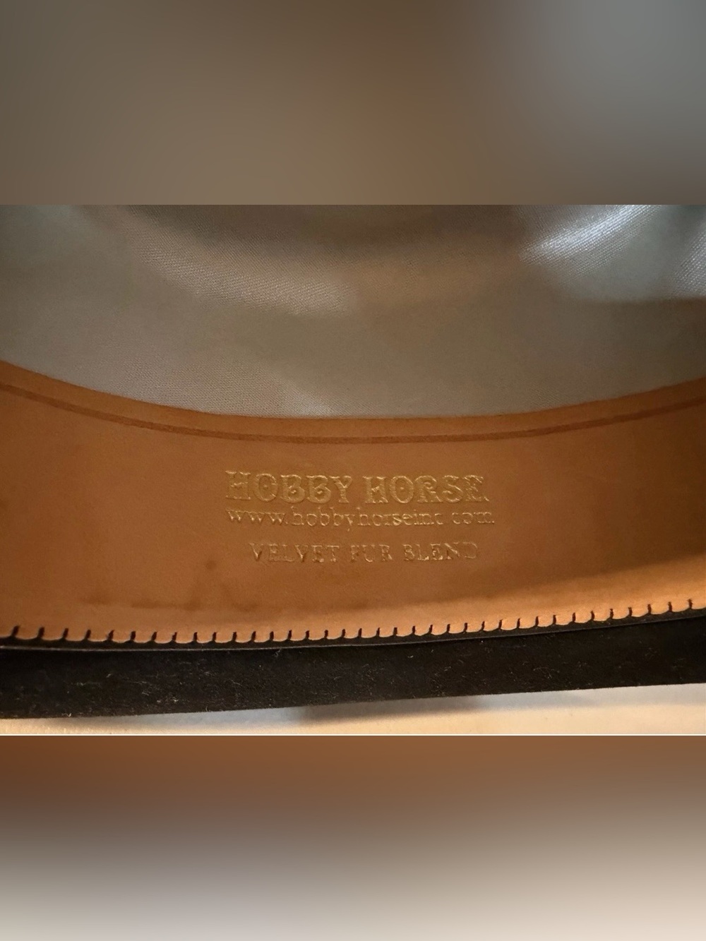 Hobby Horse Classic Black Felt Western Hat with Silver Buckle - Picture 9 of 11
